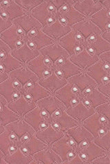 1 Yard DTY Knit Jacquard Eyelet Fabric 190 GSM, 58/60? Wide Polyester Spandex Blend