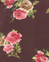 1 Yard High Multi Chiffon Floral Print Woven Fabric Lightweight Sheer 57/58" Width