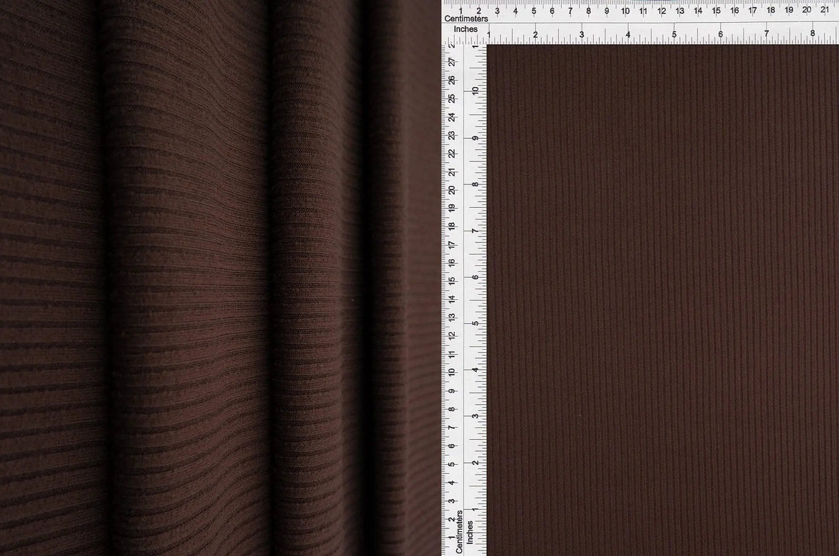 1 Yard 4x2 Yummy Rib Solid Knit Fabric, 58/60? Wide Polyester Spandex Blend