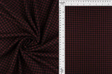58/60" Double Knit Plaid Fabric 81% Polyester 16% Rayon 3% Spandex 230 GSM by Yard