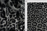 French Terry Animal Print Jaguar Cheetah Leopard Knit Fabric 1 Yard Soft Stretch 58/60" Wide