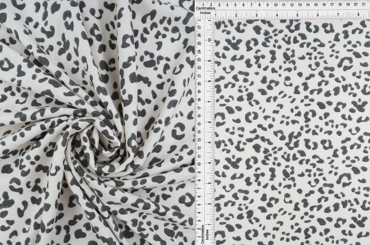 1 Yard French Terry Knit Fabric Animal Print 58/60" Width