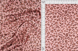 French Terry Animal Print Knit Fabric 1 Yard Soft Stretch Cozy Material 58/60" Wide