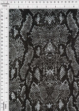 1 Yard Snake Skin Animal Print DTY Brushed Knit Fabric Soft Stretch Polyester Spandex 58/60 Inches Wide