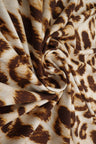 1 Yard Animal Print DTY Brushed Knit Fabric Soft Stretch Polyester Spandex 58/60 Inches Wide