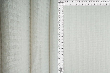 1 Yard Rayon Poly Nylon Spandex Melange Waffle Knit Fabric 58/60" Width