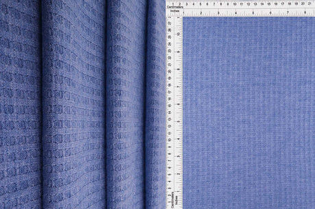 1 Yard Rayon Poly Nylon Spandex Melange Waffle Knit Fabric 58/60" Width
