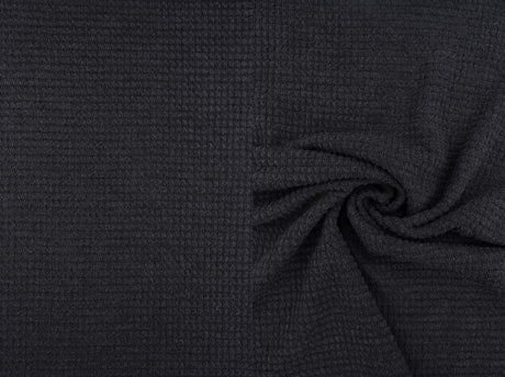 1 Yard Oversize Waffle Solid Stretch Knit Fabric 54 Inch Wide