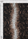 1 Yard Snake Print DTY Brushed Knit Fabric Soft Stretch Polyester Spandex 58/60 Inches Wide