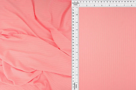 1 Yard Yummy Ribbed Solid Knit Fabric 8x3 Texture, Soft Polyester Spandex 58/60″ Wide