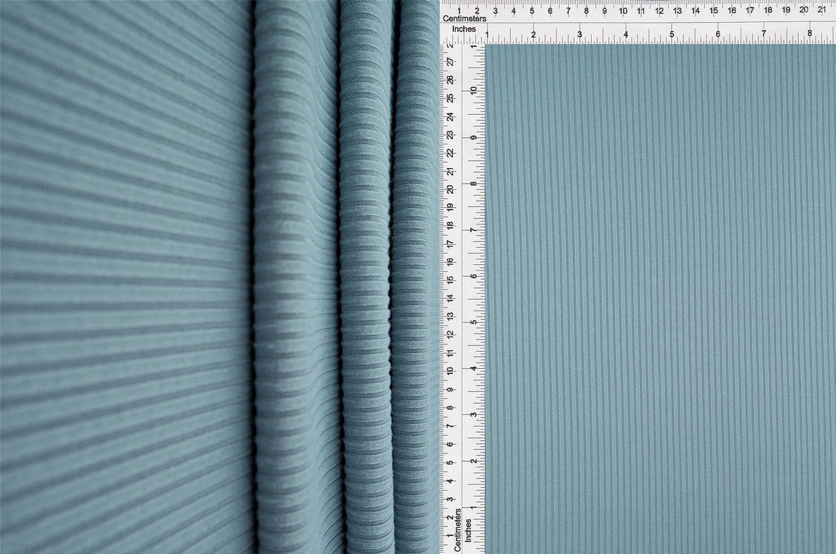 Soft Solid 4x2 Yummy Rib Knit Stretch Fabric 58/60" Wide, Ideal for Dresses & Tops