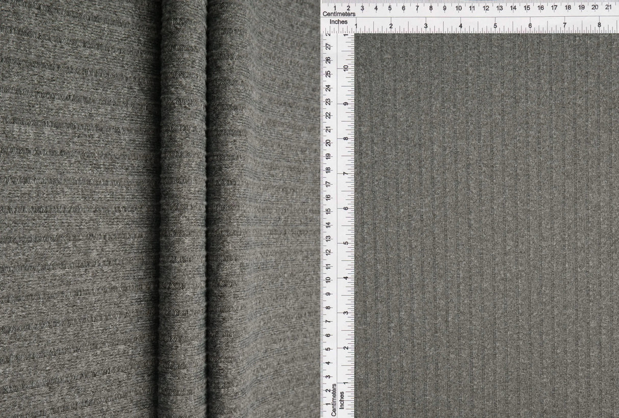 1 Yard 8x3 Yummy Rib Solid Knit Fabric 170 GSM, 58/60? Wide Polyester Spandex Blend