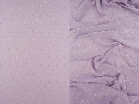 Waffle Swiss Dot Chiffon Fabric 100% Polyester 59/60'' Wide