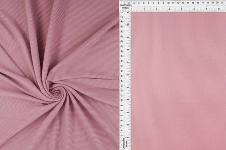1 Yard 2x1 Yummy Rib Solid Knit Fabric, 58/60'' Wide Polyester Spandex Blend