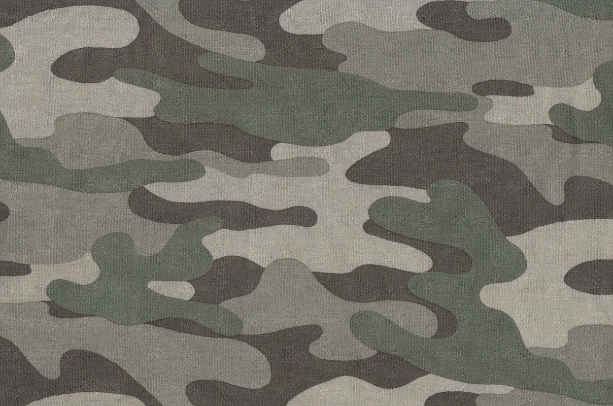 1 Yard Rayon Spandex Jersey Camouflage Print Stretch Fabric 58/60 Inch Wide