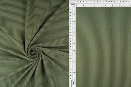 1 Yard 4x2 Yummy Rib Solid Knit Fabric, 58/60'' Wide Polyester Spandex Blend