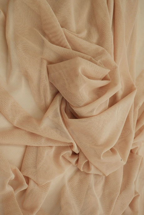 1 Yard Polyester Spandex Mesh Fabric Solid Color Soft Lightweight Stretch 58/60" Width