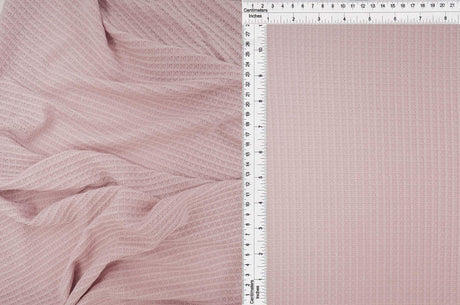 1 Yard Waffle Solid Knit Fabric, 58/60'' Wide Polyester Rayon Spandex Blend