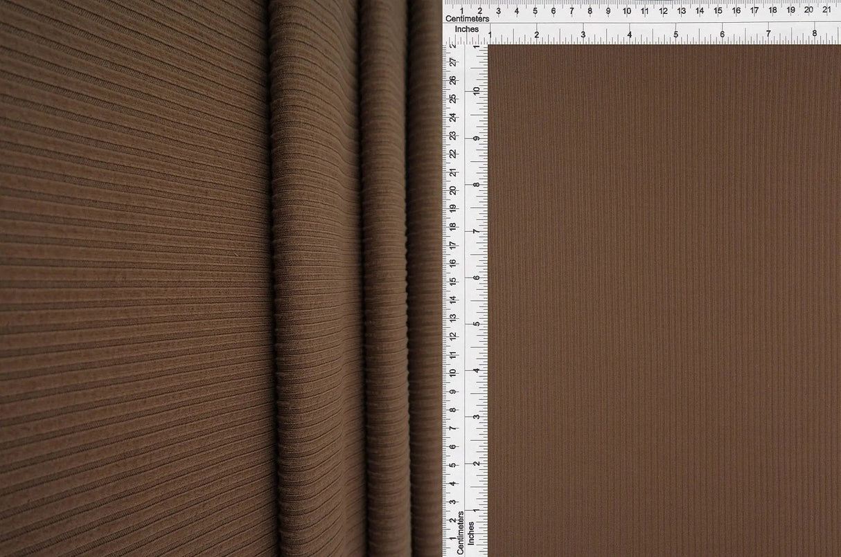 1 Yard 4x2 Yummy Rib Solid Knit Fabric, 58/60? Wide Polyester Spandex Blend