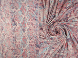 Snake Skin Print Rayon Jersey Knit Fabric 1 Yard Soft Stretch Lightweight 58/60" Wide