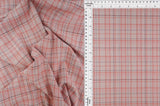 1 Yard Knit Jacquard Plaid Fabric 230 GSM Polyester Rayon Spandex Blend 58/60" Width