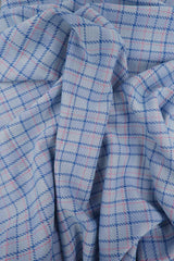 1 Yard Knit Jacquard Plaid Fabric 230 GSM Polyester Rayon Spandex Blend 58/60" Width