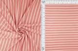 1 Yard Viscose Crepe Stripe Stretch Fabric with 1cm Line 58/60 Inch Wide