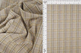 58/60" Double Knit Jacquard Plaid Fabric 87% Polyester 12% Rayon 1% Spandex 230 GSM by Yard