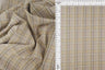 58/60" Double Knit Jacquard Plaid Fabric 87% Polyester 12% Rayon 1% Spandex 230 GSM by Yard