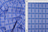 58/60" Double Knit Jacquard Plaid Fabric 87% Polyester 12% Rayon 1% Spandex 230 GSM by Yard