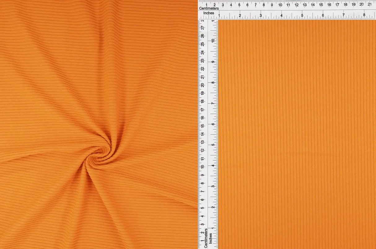 4x2 Rib Knit Fabric Soft Polyester Spandex Blend for Stylish Apparel Projects 58/60" Wide