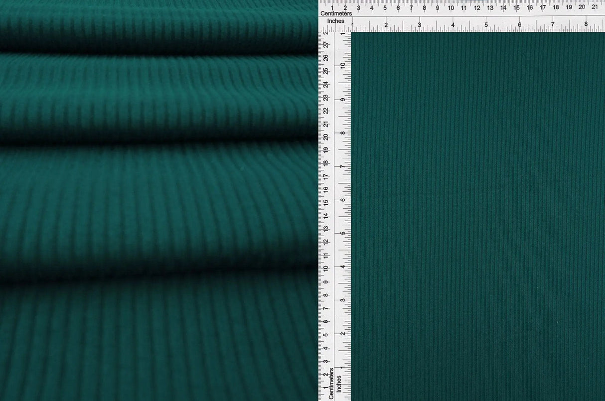 1 Yard 4x2 Yummy Rib Solid Knit Fabric, 58/60'' Wide Polyester Spandex Blend