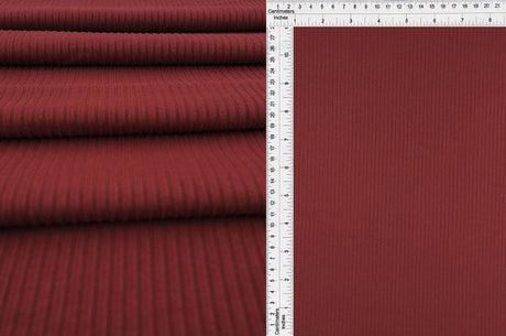 1 Yard 4x2 Yummy Rib Solid Knit Fabric, 58/60'' Wide Polyester Spandex Blend