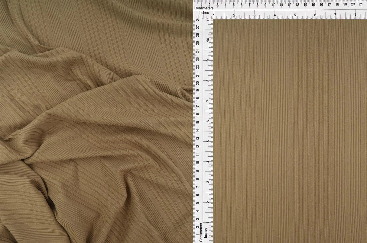 Soft Variegated Yummy Rib Knit Stretch Fabric, 89% Polyester 11% Spandex, 58/60'' Wide