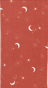 1 Yard Polyester Spandex Yummy Rib Knit Fabric Star Moon Print Soft Stretch 58/60" Width