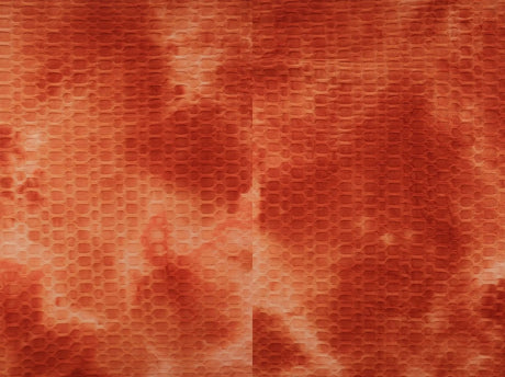 1 Yard Honeycomb Knit Real Tie Dye Stretch Fabric 58/60 Inch Wide