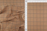 Double Knit Jacquard Plaid Fabric 1 Yard Medium Weight Soft Stretch 58/60" Wide