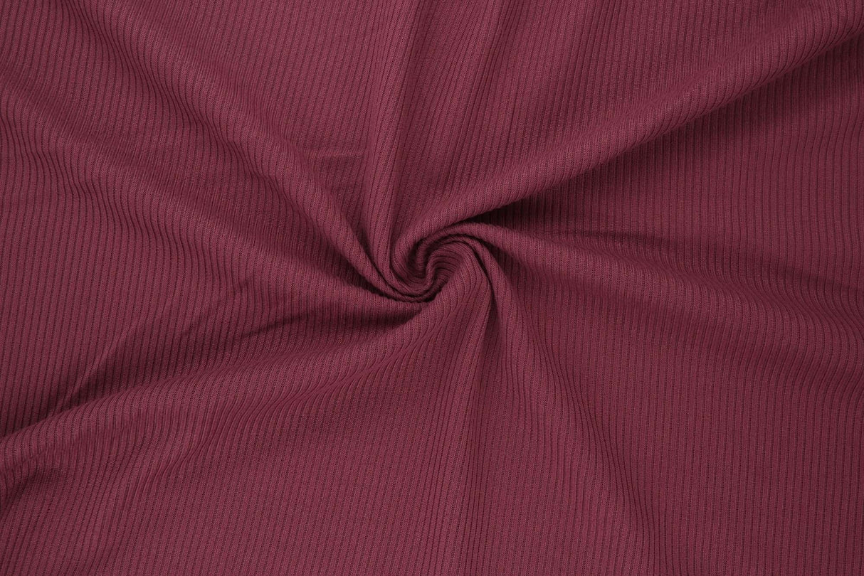 2x1 Yummy Solid Rib Knit Fabric Soft Stretch, 58/60'' Wide Polyester Spandex