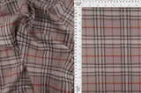 1 Yard Knit Jacquard Plaid Fabric 240 GSM, 58/60'' Wide Polyester Spandex Blend