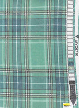 1 Yard Polyester Spandex Mesh Fabric Plaid Print Lightweight Soft Stretch Sheer 54" Width