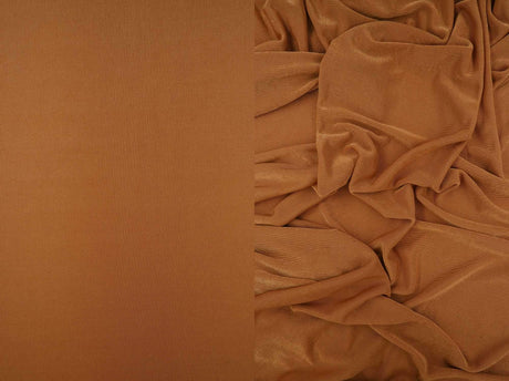 1 Yard Slinky Rib Knit Fabric 1x1 Solid Polyester Spandex Stretch 52/54 Inches