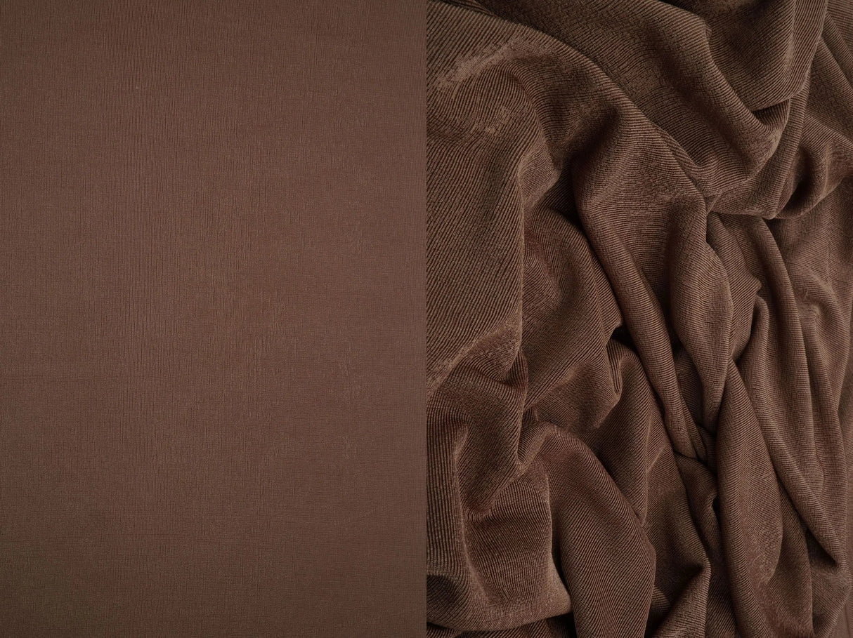 1 Yard Slinky Rib 1x1 Solid Knit Fabric 240 GSM, 52/54''  Wide Polyester Spandex Blend