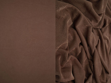 1 Yard Slinky Rib 1x1 Solid Knit Fabric 240 GSM, 52/54''  Wide Polyester Spandex Blend