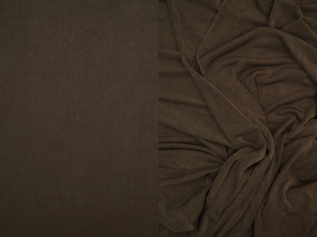 1 Yard Slinky Rib Knit Fabric 1x1 Solid Polyester Spandex Stretch 52/54 Inches