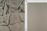 1 Yard Polyester Spandex Honeycomb Knit Solid Fabric 58/60" Width