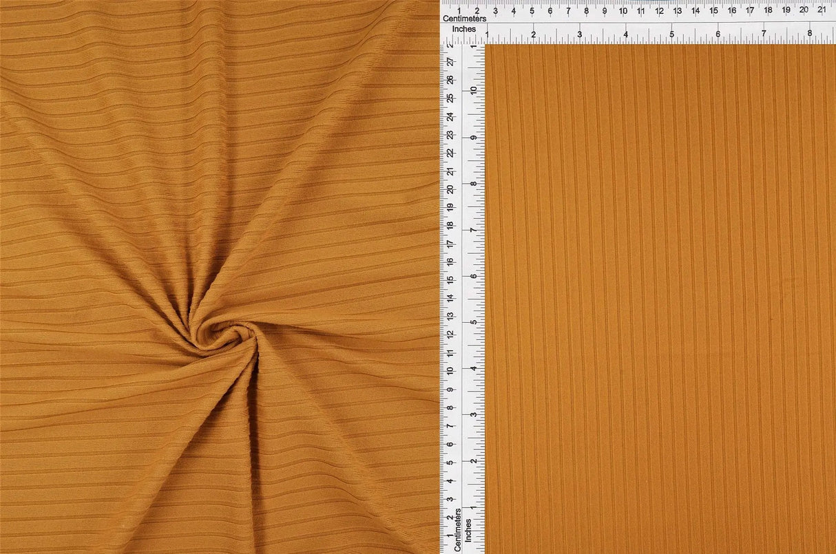 1 Yard 8x3 Yummy Rib Solid Knit Fabric 170 GSM, 58/60? Wide Polyester Spandex Blend