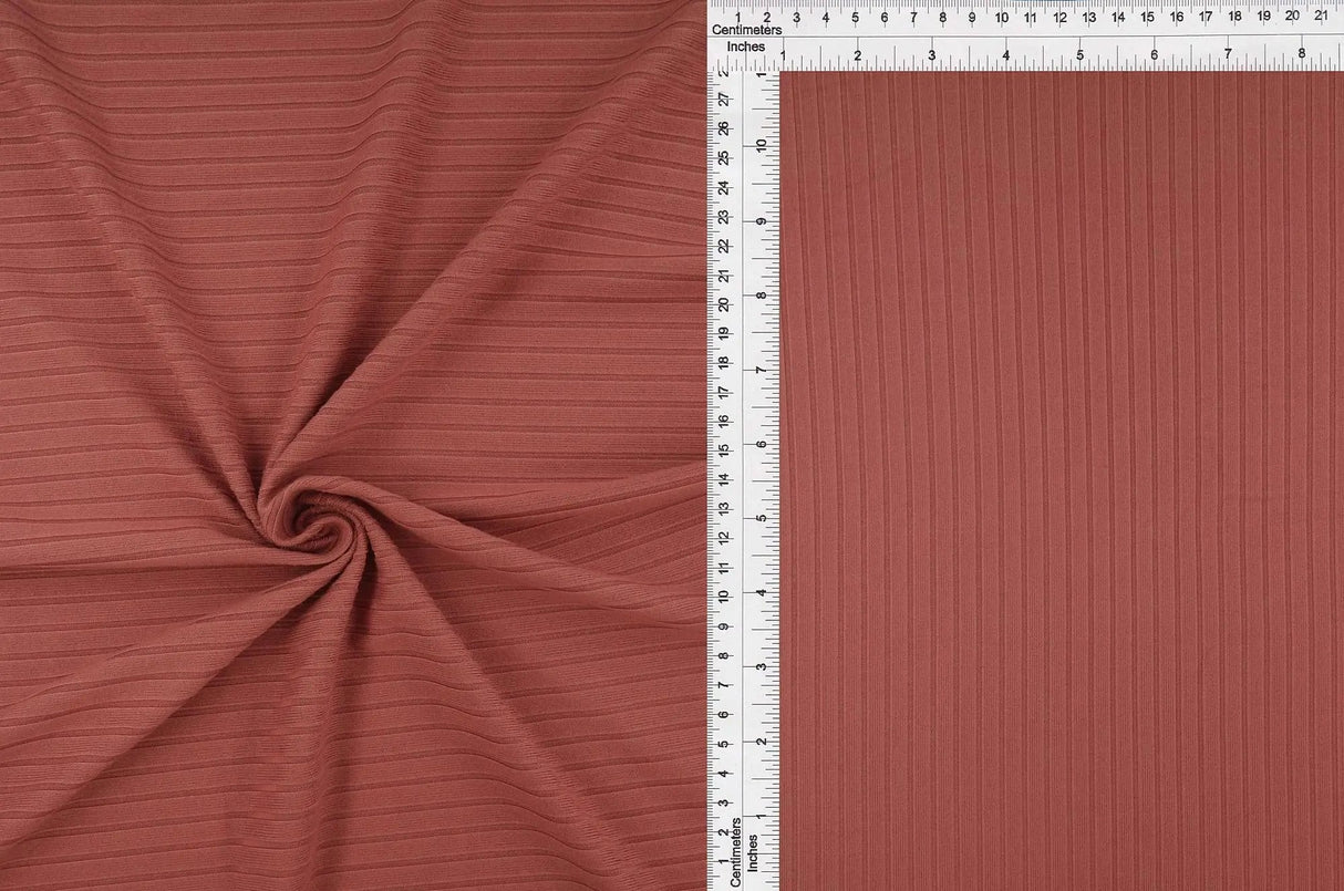 8x3 Ribbed Knit Fabric 58/60" Width, Perfect for Apparel & DIY
