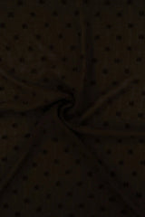 1 Yard Waffle Swiss Dot Chiffon Woven Fabric Textured Sheer Soft Drapery 59/60" Width