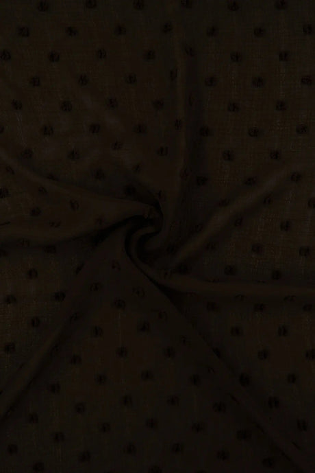 1 Yard Waffle Swiss Dot Chiffon Woven Fabric Textured Sheer Soft Drapery 59/60" Width