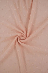 1 Yard Waffle Swiss Dot Chiffon Woven Fabric Textured Sheer Soft Drapery 59/60" Width